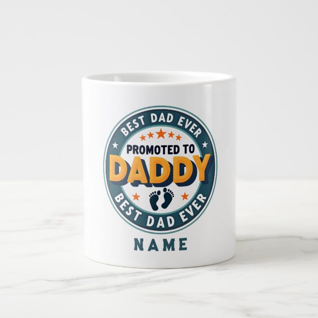 Custom Personalized Name Gift for Dad Jumbo-Tasse (Vorderseite)