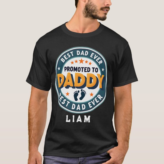 Custom Personalized Name Gift for Dad T-Shirt (Vorderseite)
