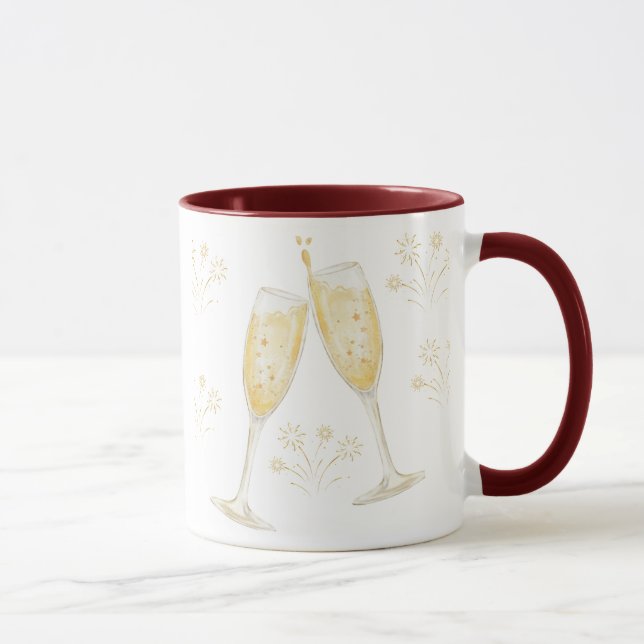 custom, personalized, new year, photo mug, gift,  tasse (Rechts)