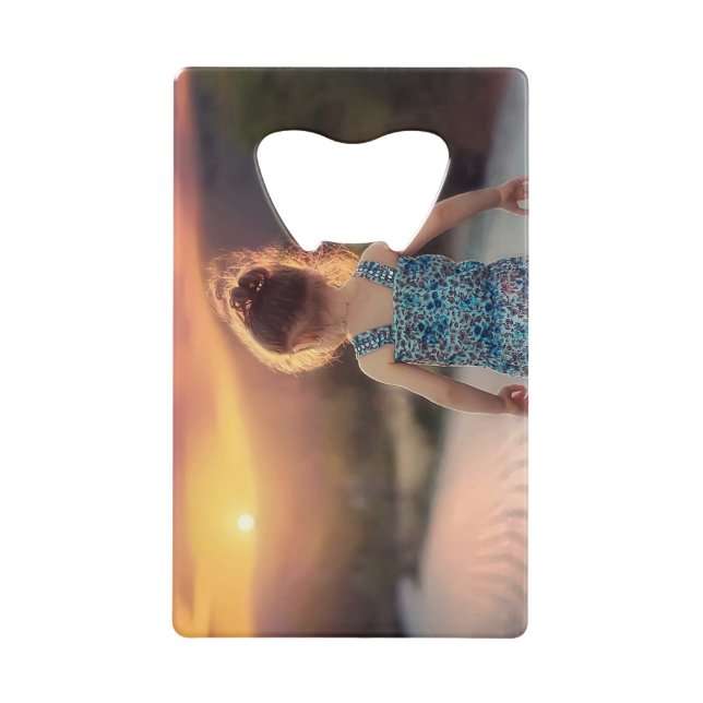 Custom Personalized Photo  Geldbeutel Flaschenöffner (Vorderseite)