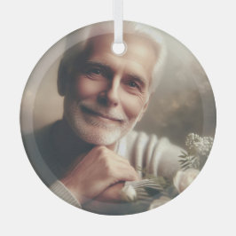 Custom Personalized Photo Ornament Aus Glas