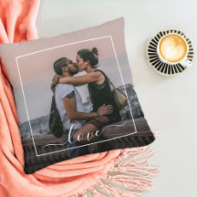 Custom Personalized Photo Simple Love Quote Text