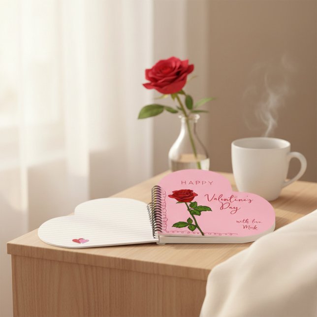  Custom Personalized Valentine's Day Heart-Shaped  Notizbuch (Von Creator hochgeladen)