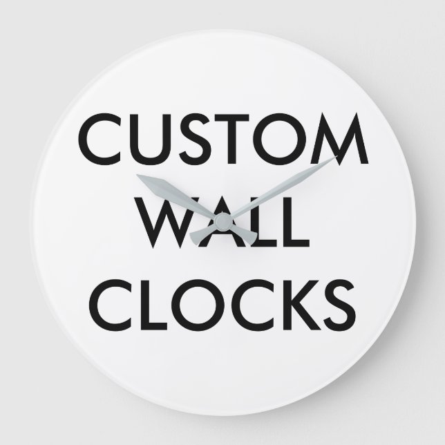 Custom Personalized Wall Clock Blank Template Große Wanduhr (Vorderseite)
