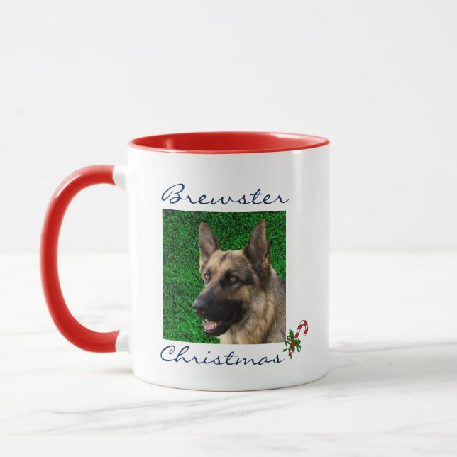 Custom Pet Cat Dog Foto Personalisiert Weihnachten Tasse (Links)