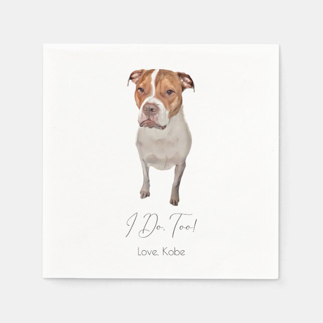 Custom Pet Cocktail Napkin Serviette (Vorderseite)