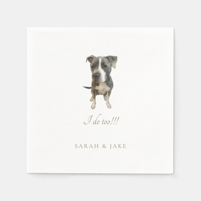 Custom Pet Custom Bruno Wedding Napkins Serviette (Vorderseite)