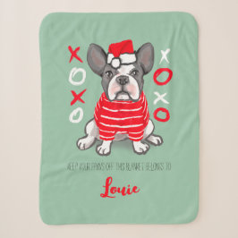 Custom Pet Decke Französisch Bulldogge Geschenk Sherpadecke