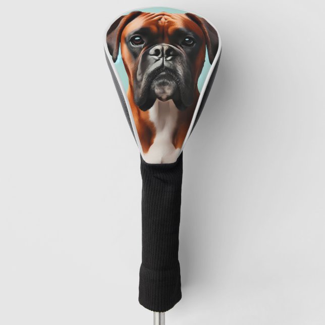 Custom Pet Dog Photo Boxer Golf Headcover (Vorderseite)