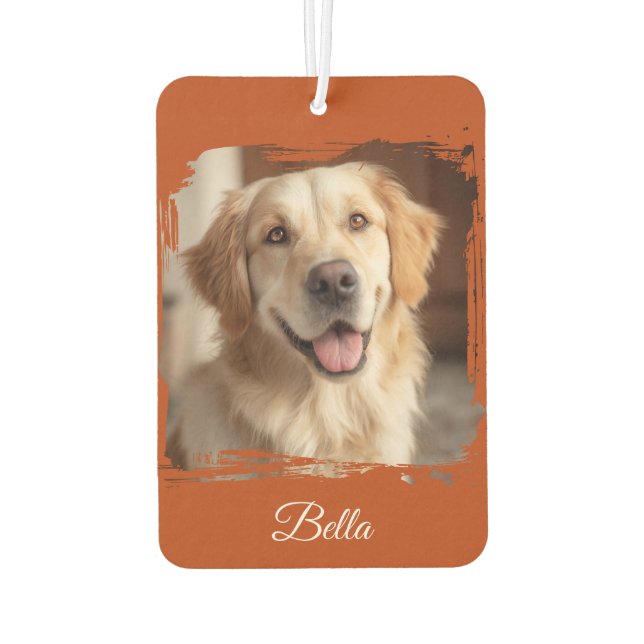 Custom Pet Foto — Double Side car Air Freshener Autolufterfrischer (Rückseite)