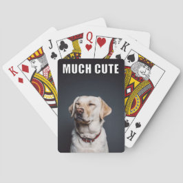 Custom Pet Foto Funny Much Niedlicher Meme Stil Spielkarten