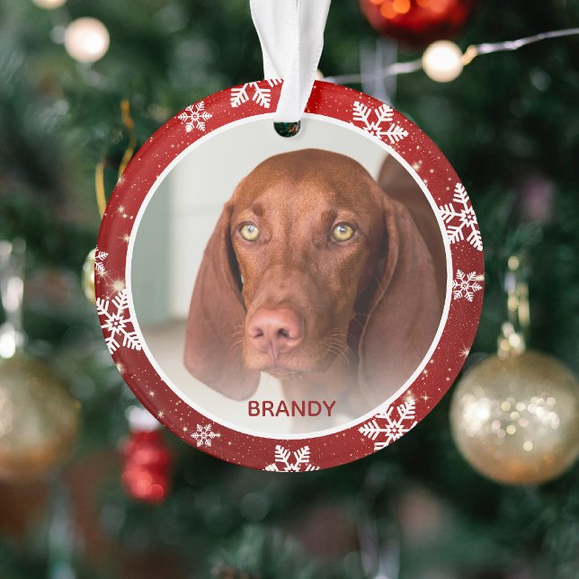 Custom Pet Foto & Name Weihnachten Ornament (Von Creator hochgeladen)
