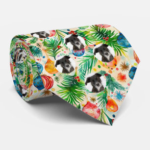 Custom Pet Hund Foto Weihnachtsmuster Krawatte