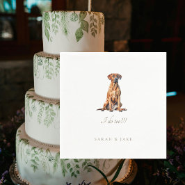 Custom Pet Image Wedding Napkins Serviette