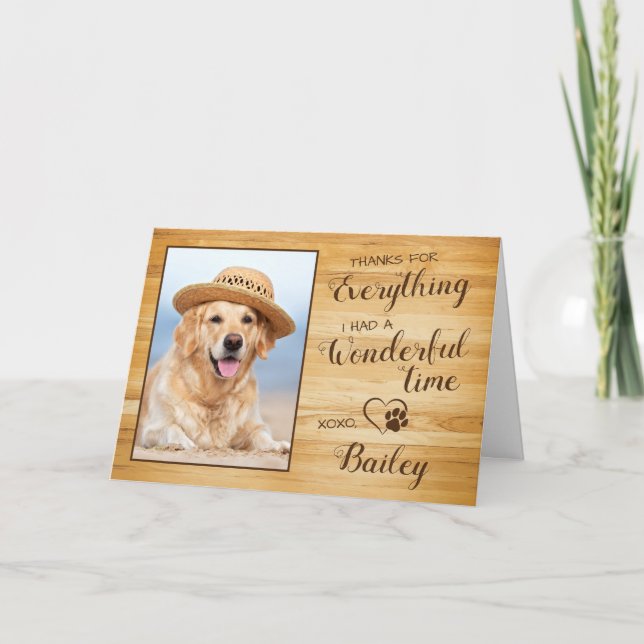 Custom Pet Loss Danke für alles Hund Beileid Karte (Vorderseite)