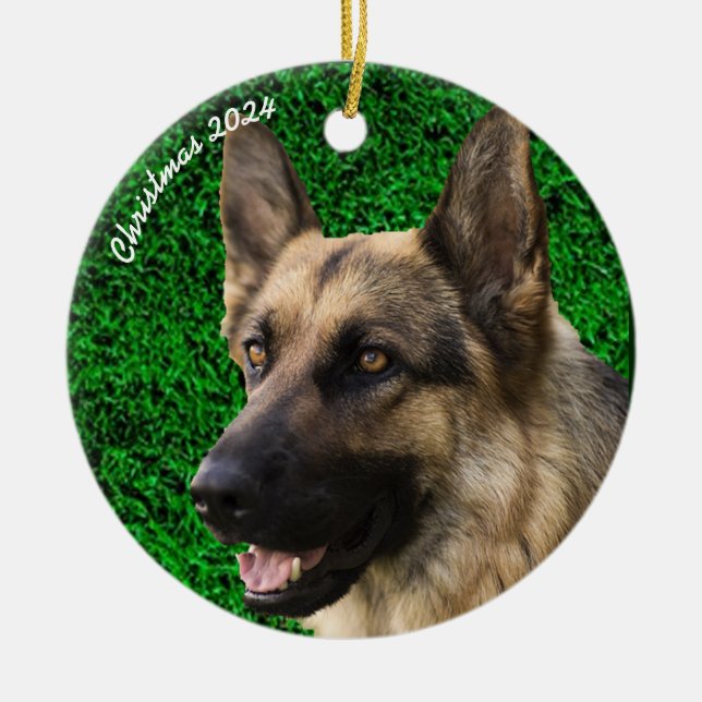 Custom Pet Memorial Ornament - Foto Keepake (Vorne)