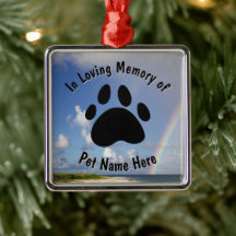 Custom Pet Memorial Rainbow