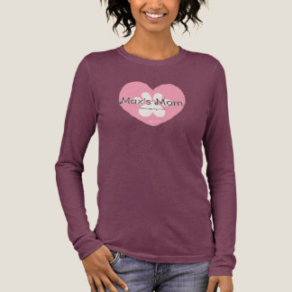 Custom Pet Mom with Name Adoption  Tri-Blend Shirt