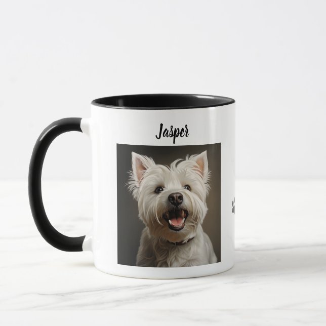 Custom Pet Mug Using Your Photo & Name Tasse (Links)