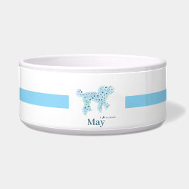 Custom Pet Name Food Bowl – Dog Design ペット用フードボウル Napf