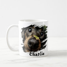 Custom Pet Name Photo Pet Lover Gift Typography Kaffeetasse