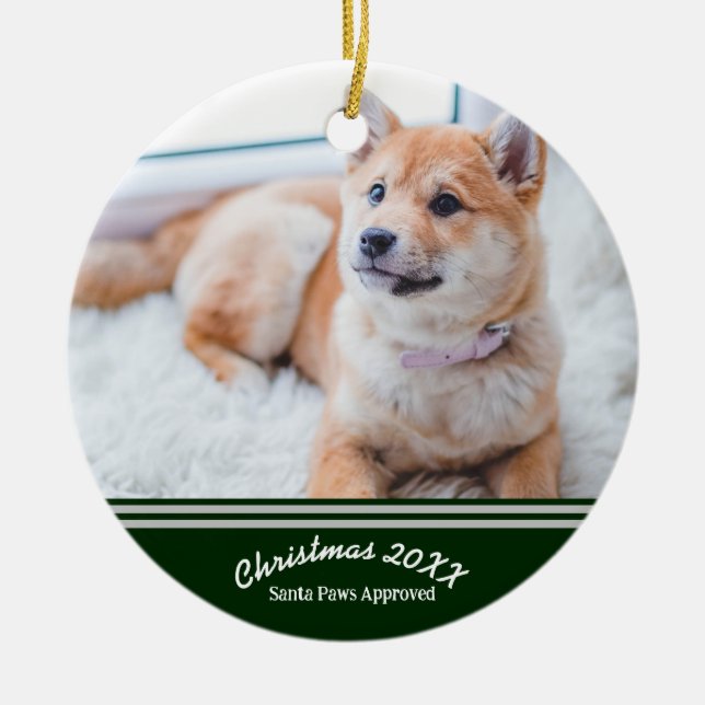 Custom Pet Ornament - Personalisiertes Foto Keepak (Vorne)