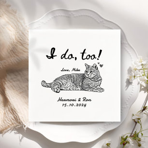 Custom Pet Personalisiert Simple Wedding Serviette