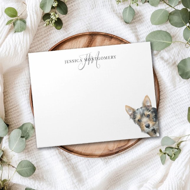 Custom Pet Personalized Monogram Large Notizblock (Von Creator hochgeladen)