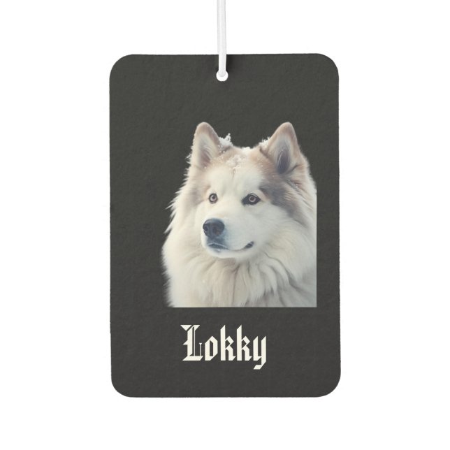 Custom Pet Photo Freshener Autolufterfrischer (Vorderseite)