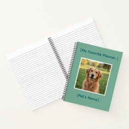 Custom Pet Photo Notebook | Personalized Planner Notizbuch