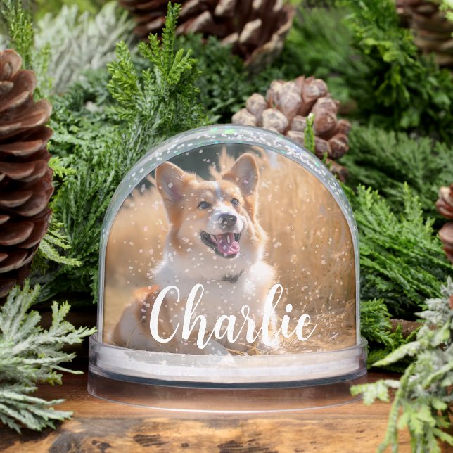 Custom Pet Photo Schneekugeln (Winter)
