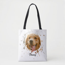 Custom Pet Photo Tote — Personalized Double-Sided Tasche