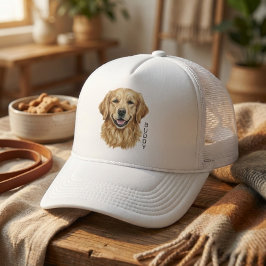 Custom Pet Portrait Personalized Hat Truckerkappe