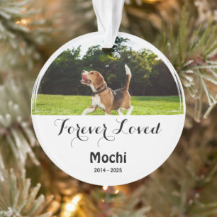 Custom Pet Tribute - Forever Loved Hund oder Cat G Ornament
