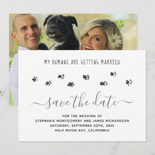 Custom Pet Wedding Foto Save The Date