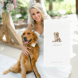 Custom Pet Wedding Guest Napkins Serviette