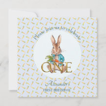 Custom Peter das Kaninchen Erster Geburtstag