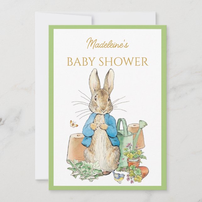 Custom Peter der Kaninchen Einladung (Vorderseite)