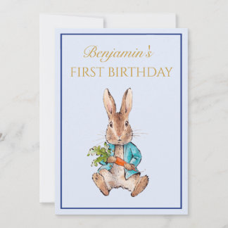 Custom Peter the Rabbit Einladung zum ersten Gebur