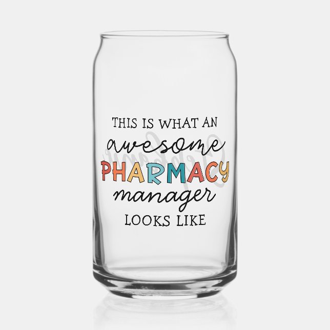 Custom Pharmacy Manager Phantastisch Funny Dosenglas (Vorderseite)