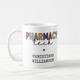 Custom Pharmacy Tech Retro Pharmacy Technique Kaffeetasse