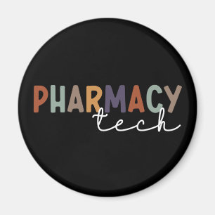 Custom Pharmacy Tech Retro Pharmacy Technique Magnet