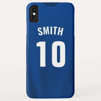 Custom Phone Case Football Shirt - Blau