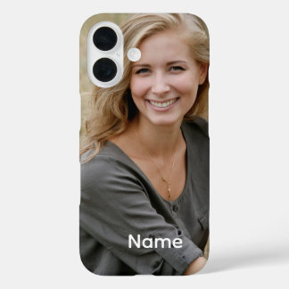 Custom Photo and Name. iPhone 16 Hülle