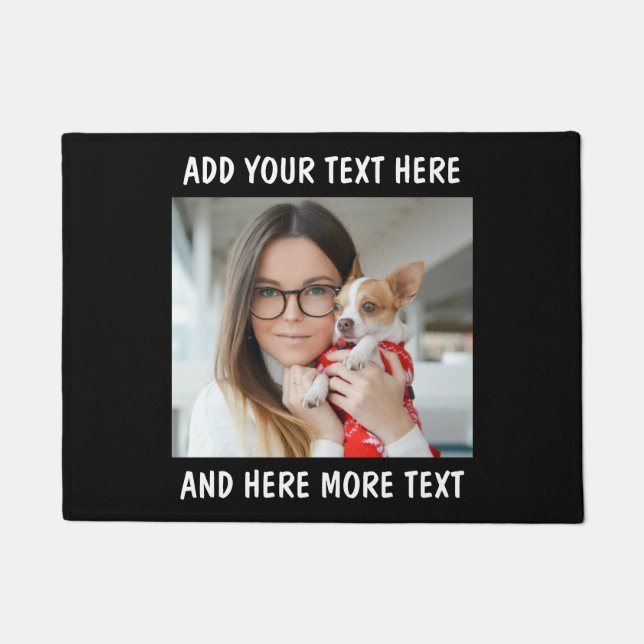 Custom Photo and Text Door Mat Fußmatte (Vorderseite)