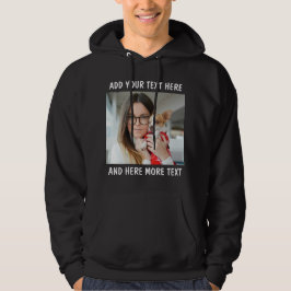 Custom Photo and Text Or Name Hoodie