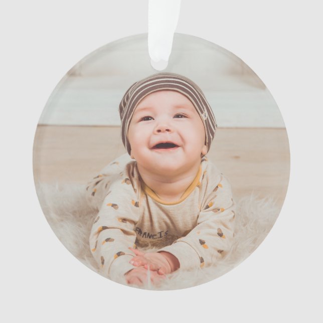 Custom photo and text ornament (Vorderseite)