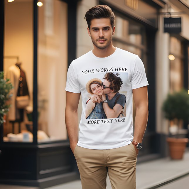 Custom Photo and Text T-Shirt (Von Creator hochgeladen)