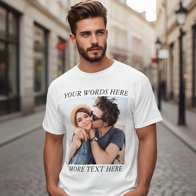 Custom Photo and Text T-Shirt (Von Creator hochgeladen)