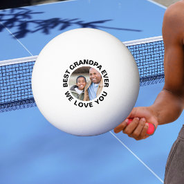 Custom Photo Best Grandpa Ever Tischtennisball
